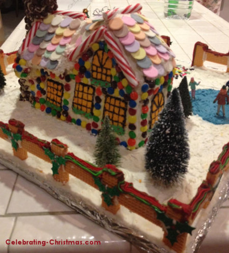 Victorian Gingerbread House - Back View