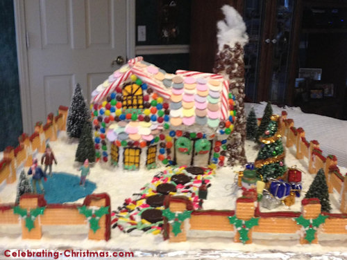 Victorian Gingerbread House - Front View