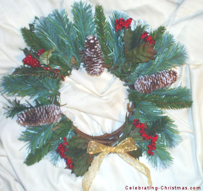 Evergreen Wreath - Christmas Floral Arrangement