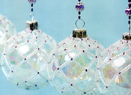 DIY Beaded Christmas Ornament Covers