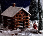 Log Cabin Gingerbread House