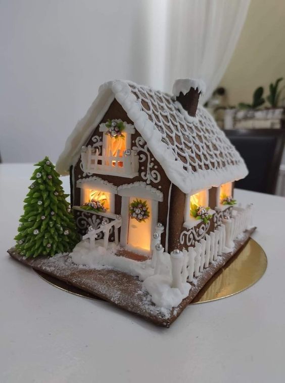 Gingerbread House Pattern - Easy One Room House