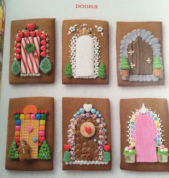 Gingerbread house decorating ideas for doors