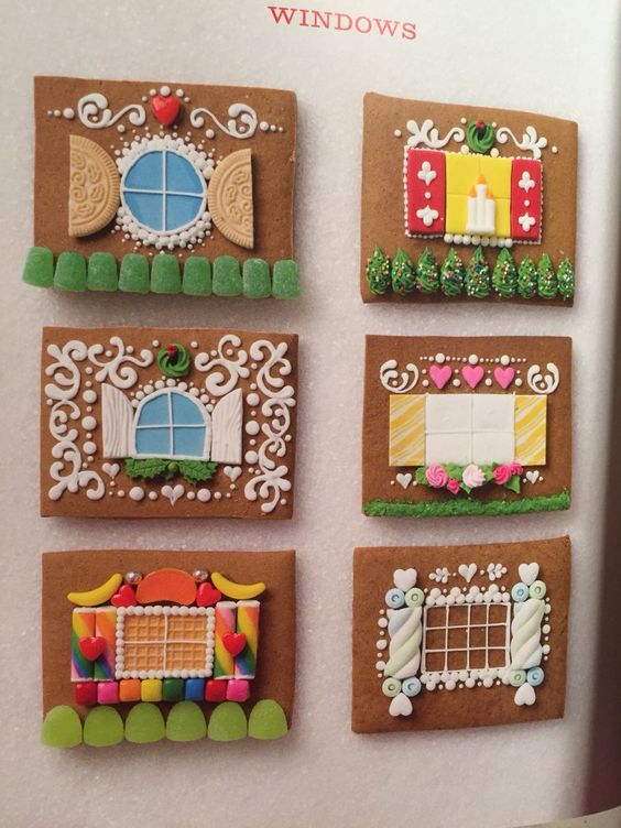Gingerbread house decorating ideas for windows