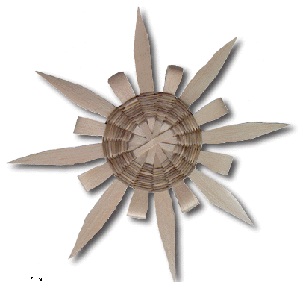 DIY Basketweave Snowflake Ornament with Woodsplint And Sweetgrass