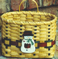 Frosty's Wall Basket - Free Snowman Christmas Basket Pattern