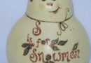 Snowman Gourd Painting Pattern for Christmas