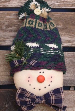 Snowman Head - Easy Christmas Sewing and Painting Pattern