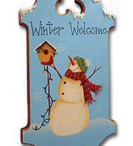 Snowman Welcome Sign - Christmas Tole Painting Pattern