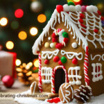Easy Gingerbread House Made Using Cookie Cutters