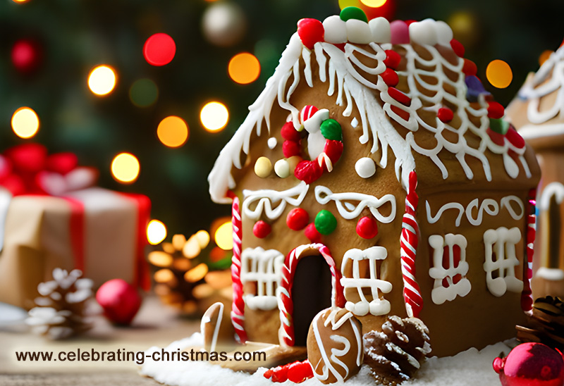 Easy Gingerbread House Made Using Cookie Cutters