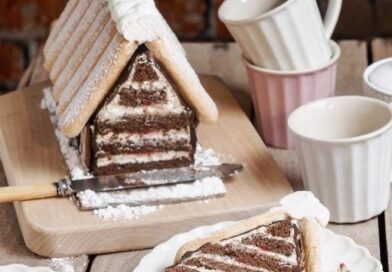 How to Make a Gingerbread House Cake